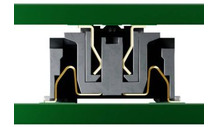Multi-pin board-to-board connectors float 0.5mm for better alignment